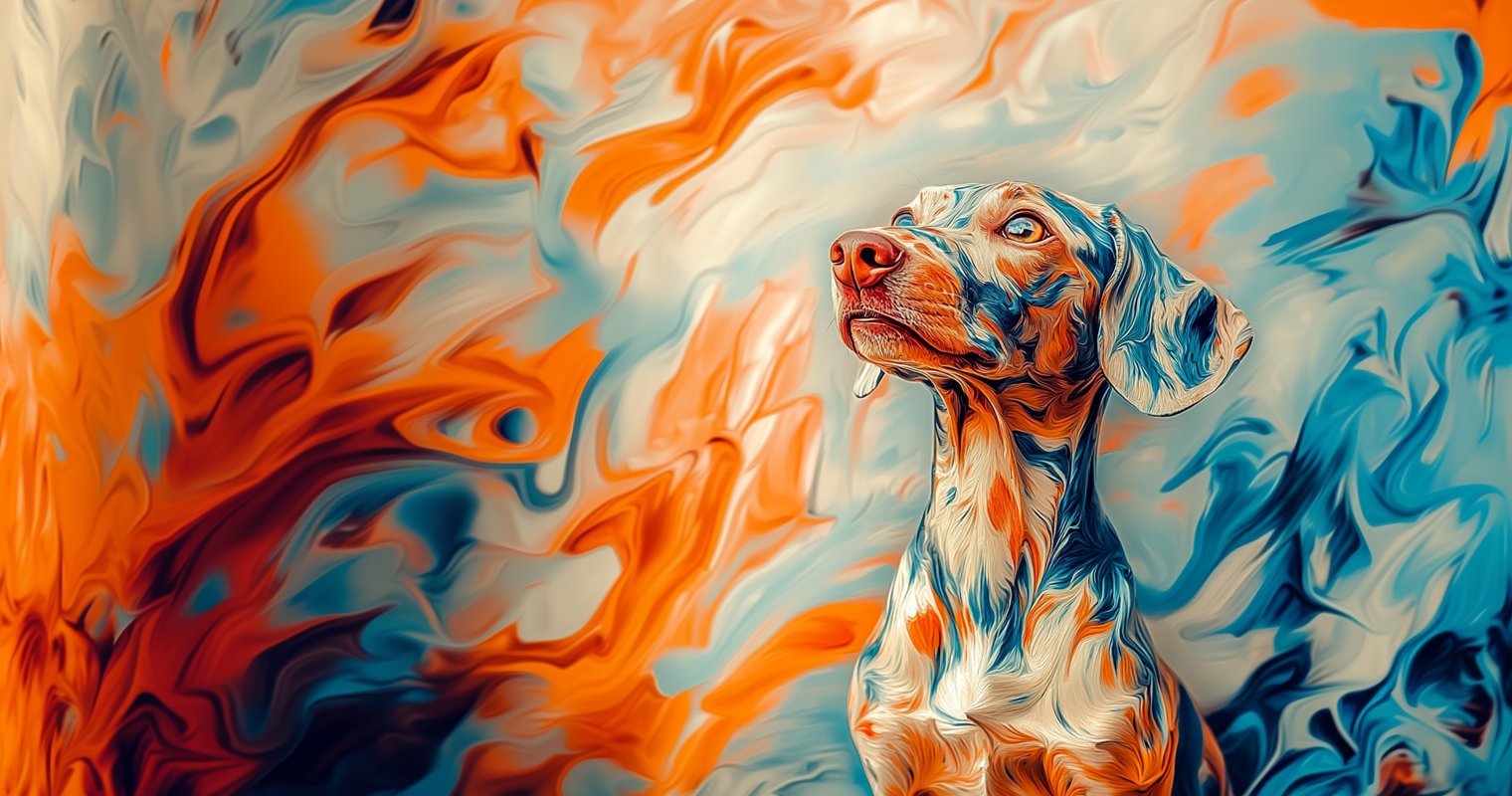 A warm oil-painted scene of pet dental care — the visual signature of the Services and Pricing page at Veterinary Dental Arts.